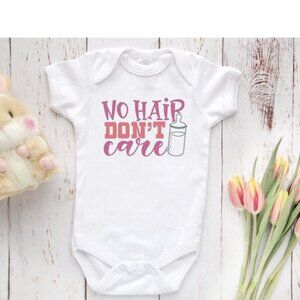 No Hair Don't Care Onesie